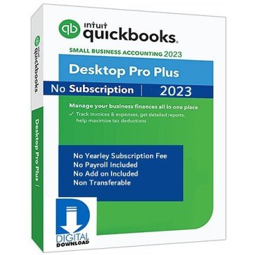 Intuit QuickBooks Desktop Pro Plus 2023 For Windows (US Version) 