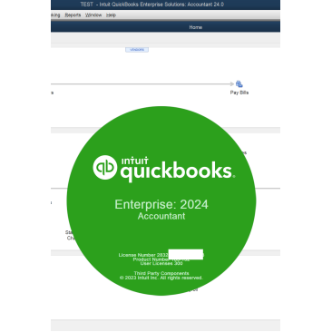 Intuit QuickBooks Desktop Enterprise Solutions Accountant 24.0 (2024) Lifetime For Windows (US Version) 